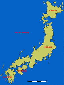 Geographical Map of Nippon